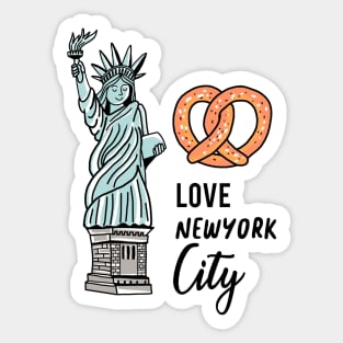 Love New York City Doodle Sticker